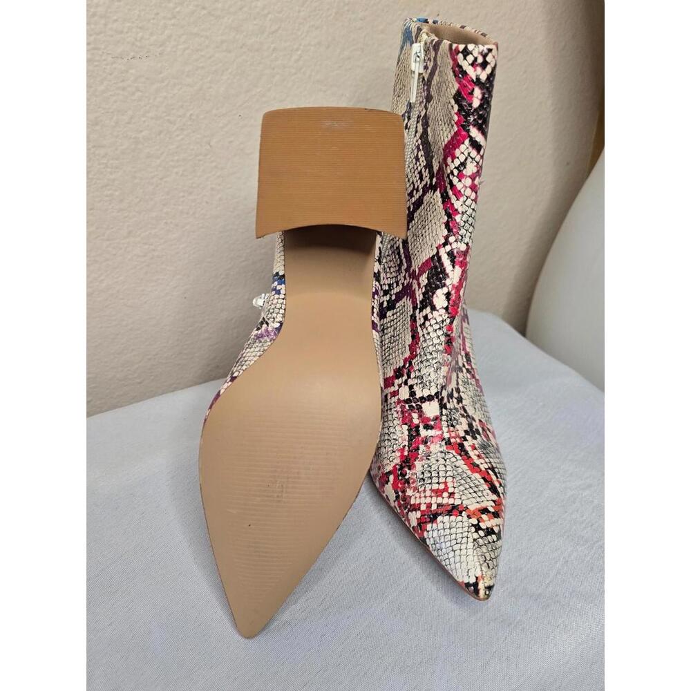 Steve Madden Multicolor Snake Print Booties Size 7.5M - Picture 4 of 5